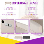 Moderne tweezitsbank van 65 inch met 2 USB-oplaadpoorten