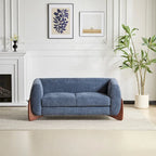 Tapicerowana sofa dwuosobowa z tkaniny boucle Alma marki Christopher Knight Home