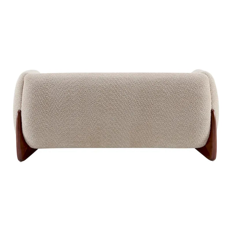 Tapicerowana sofa dwuosobowa z tkaniny boucle Alma marki Christopher Knight Home