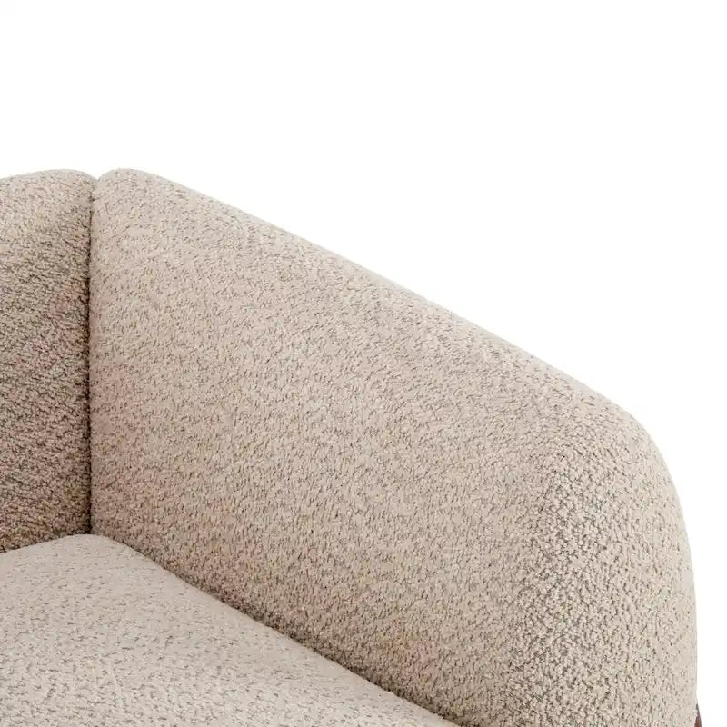 Tapicerowana sofa dwuosobowa z tkaniny boucle Alma marki Christopher Knight Home