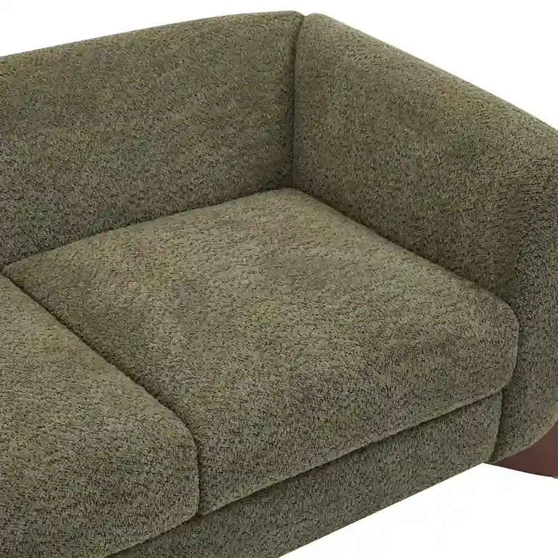 Tapicerowana sofa dwuosobowa z tkaniny boucle Alma marki Christopher Knight Home