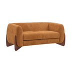Tapicerowana sofa dwuosobowa z tkaniny boucle Alma marki Christopher Knight Home