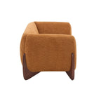 Tapicerowana sofa dwuosobowa z tkaniny boucle Alma marki Christopher Knight Home