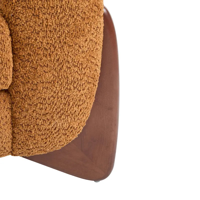Tapicerowana sofa dwuosobowa z tkaniny boucle Alma marki Christopher Knight Home