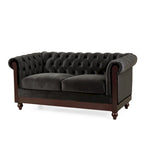 Eviva Chesterfield-Samt-Zweisitzer von Christopher Knight Home