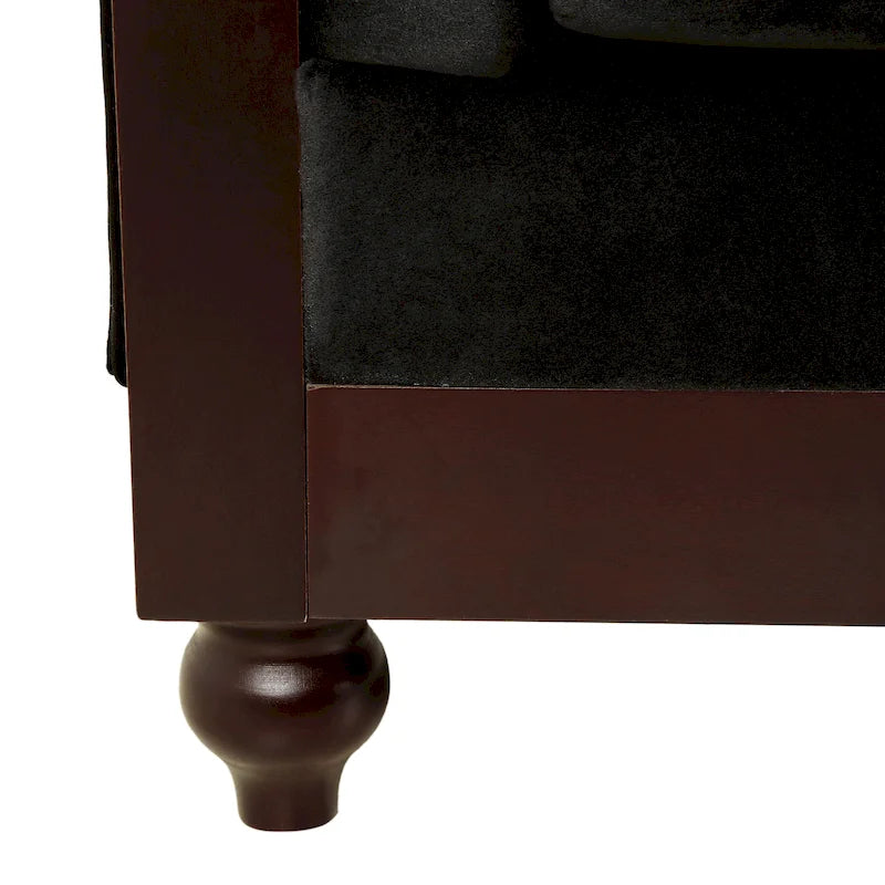 Eviva Chesterfield-Samt-Zweisitzer von Christopher Knight Home