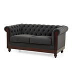 Eviva Chesterfield-Samt-Zweisitzer von Christopher Knight Home