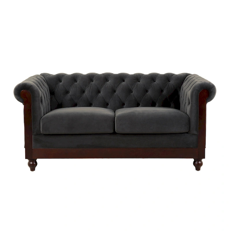 Eviva Chesterfield-Samt-Zweisitzer von Christopher Knight Home