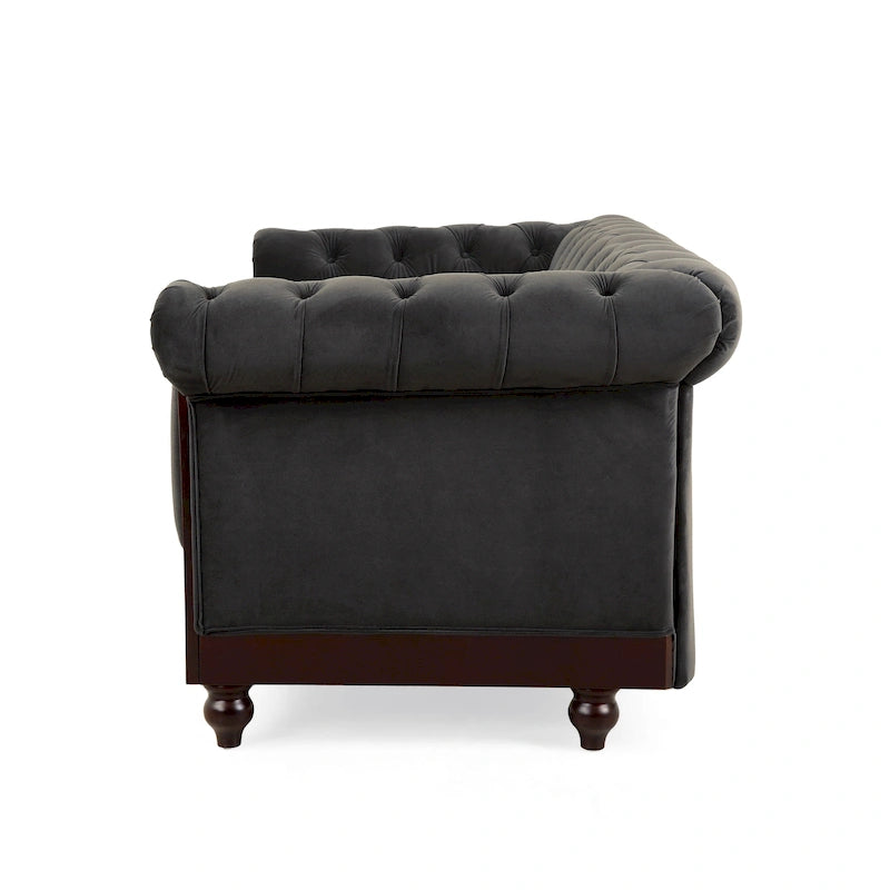 Eviva Chesterfield-Samt-Zweisitzer von Christopher Knight Home