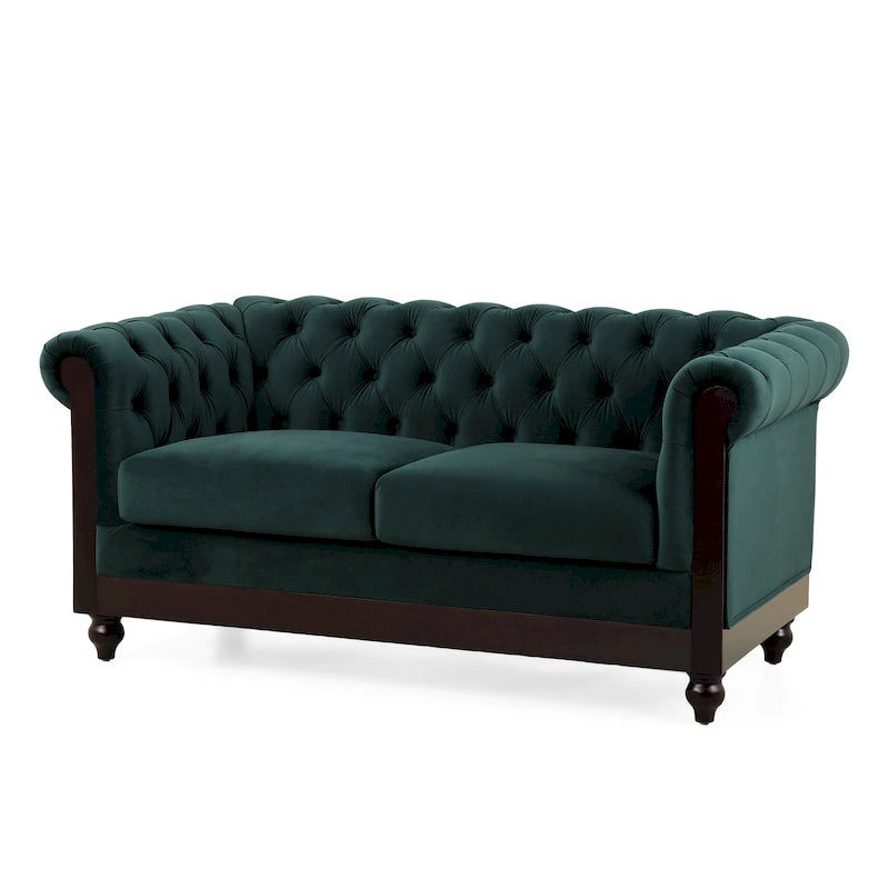 Eviva Chesterfield-Samt-Zweisitzer von Christopher Knight Home