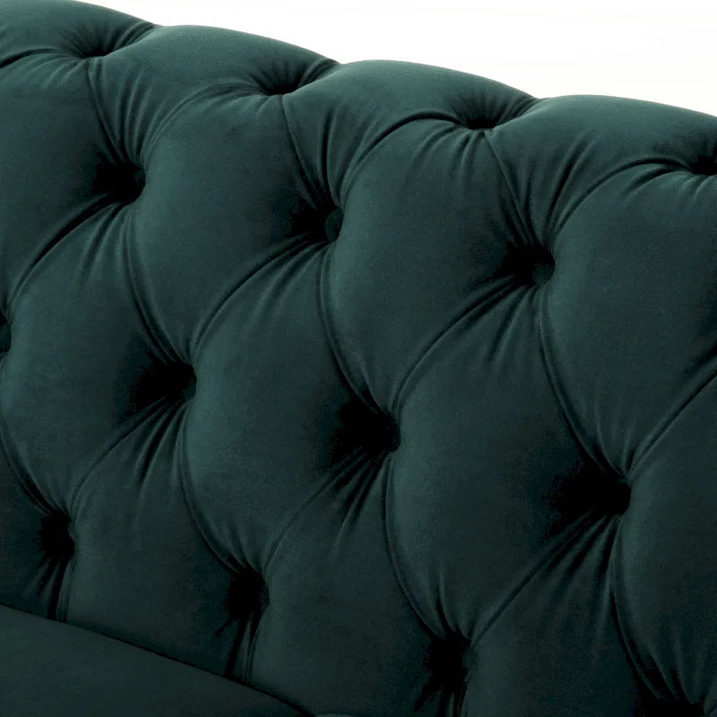 Eviva Chesterfield-Samt-Zweisitzer von Christopher Knight Home