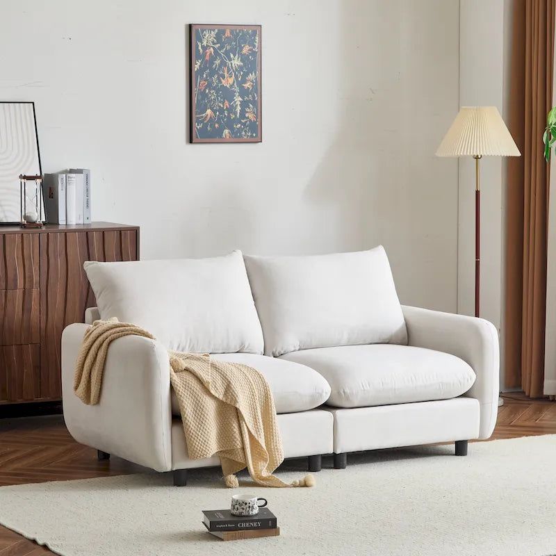 Christopher Knight Home - Evelyn moderne modulaire 2-zitsbank met bekleding