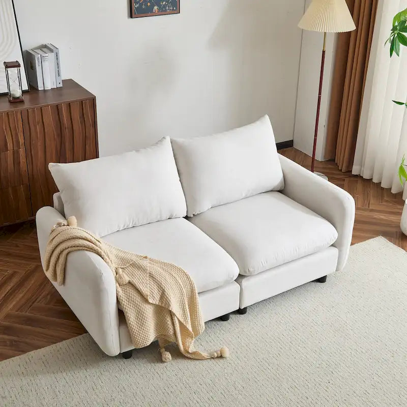 Christopher Knight Home - Evelyn moderne modulaire 2-zitsbank met bekleding