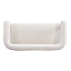 Loft loveseat met ronde armleuningen van rubberhout van Christopher Knight Home