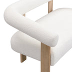 Loft loveseat met ronde armleuningen van rubberhout van Christopher Knight Home