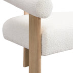 Loft loveseat met ronde armleuningen van rubberhout van Christopher Knight Home