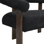 Loft loveseat met ronde armleuningen van rubberhout van Christopher Knight Home