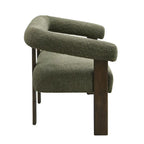 Loft loveseat met ronde armleuningen van rubberhout van Christopher Knight Home