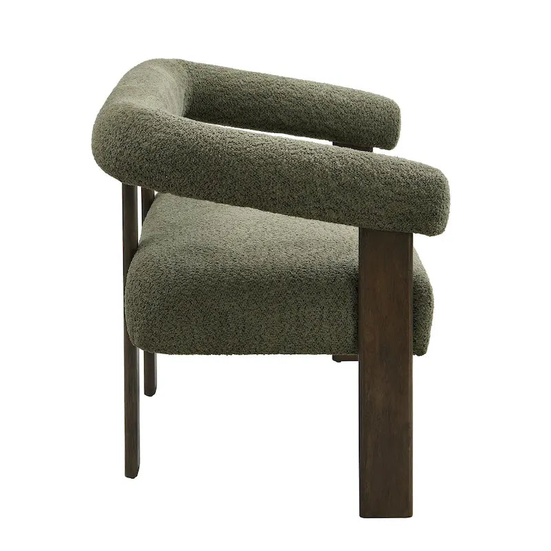 Loft loveseat met ronde armleuningen van rubberhout van Christopher Knight Home