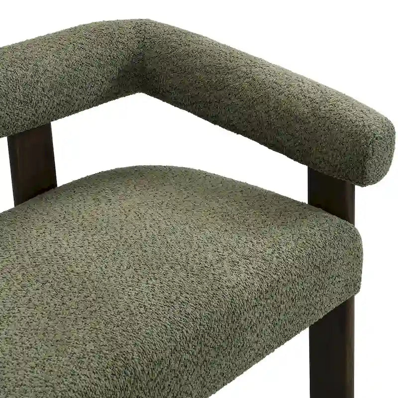 Loft loveseat met ronde armleuningen van rubberhout van Christopher Knight Home