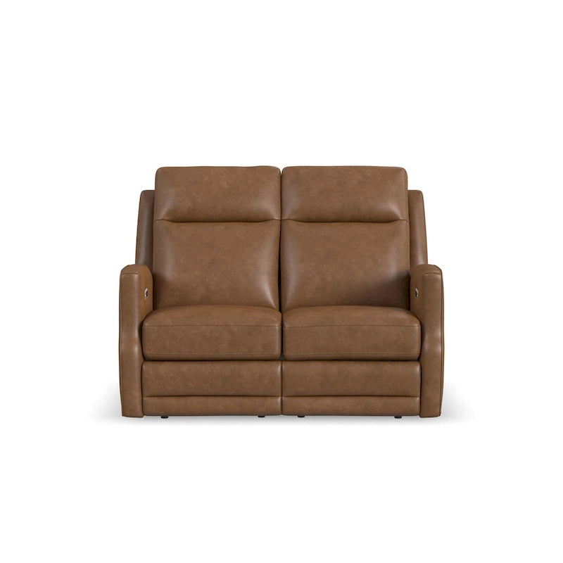 Maxwellton Cedar elektrische relaxloveseat met elektrische hoofdsteunen en lendensteun van Flexsteel - 56 x 42 x 39
