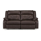 Canapé inclinable électrique 2 places Signature Design by Ashley Punch Up marron foncé - 80W x 39D x 41H