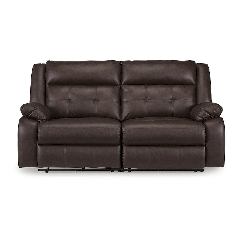 Canapé inclinable électrique 2 places Signature Design by Ashley Punch Up marron foncé - 80W x 39D x 41H