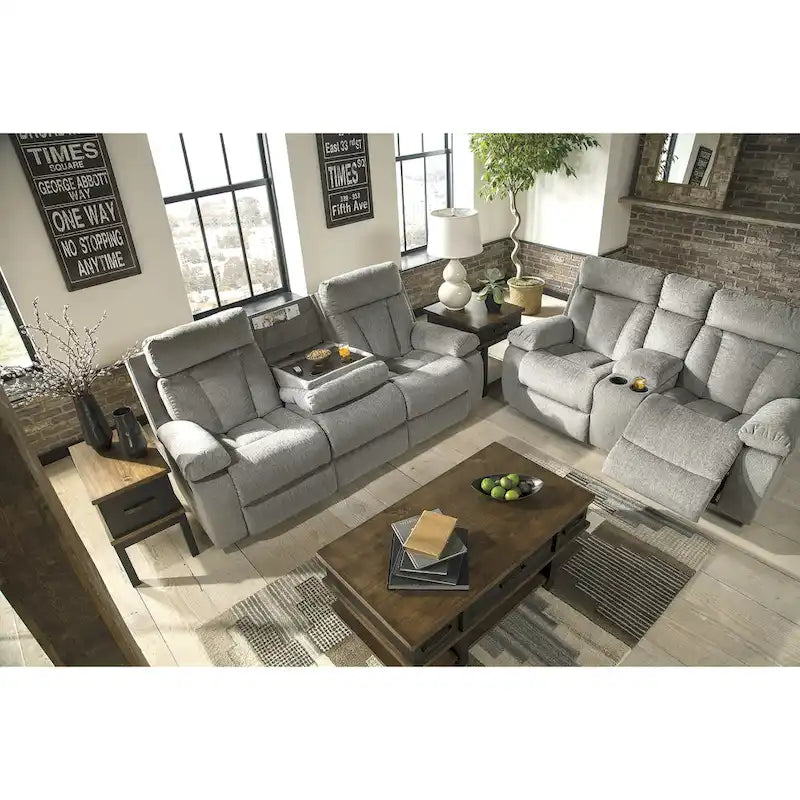 Signature Design by Ashley Mitchiner grijs 3-delig bekledingspakket - 87 W x 40 D x 42 H
