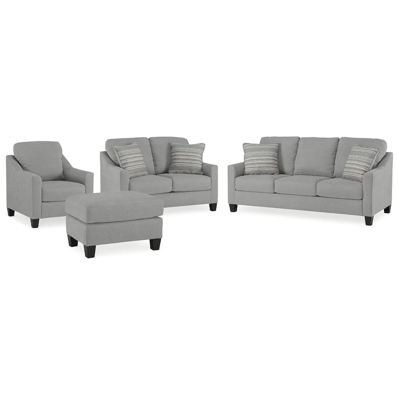 Signature Design by Ashley Adlai grijze 4-delige bekledingsset - 80 W x 39 D x 40 H