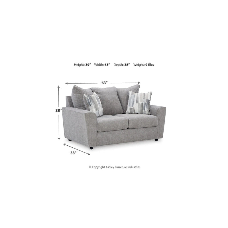 Signature Design by Ashley Stairatt grijze 4-delige meubelset - 86W x 38D x 39H