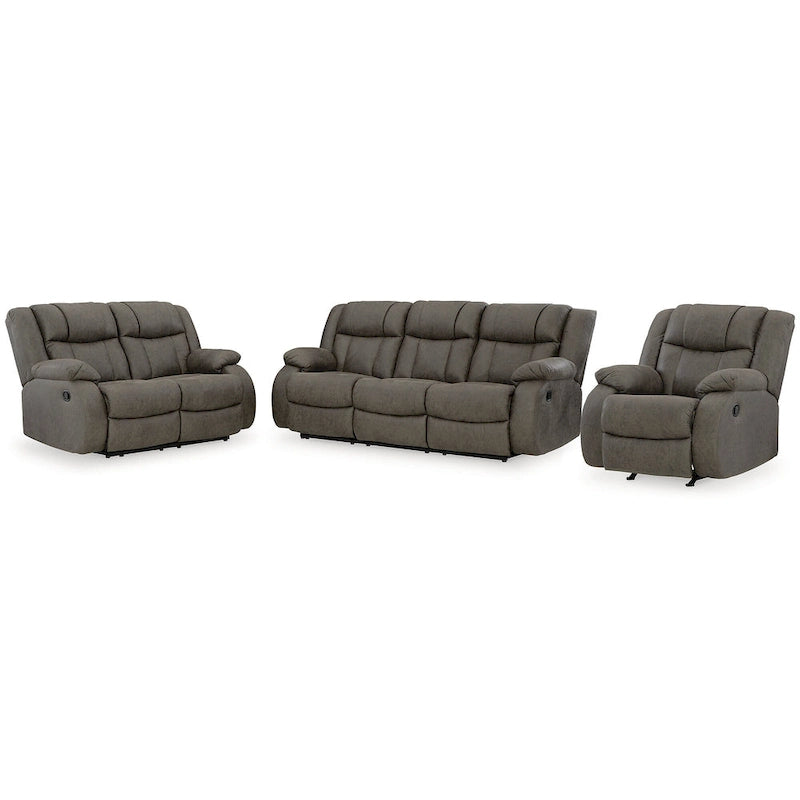 Signature Design by Ashley First Base grijze 3-delige meubelset - 86W x 40D x 41H