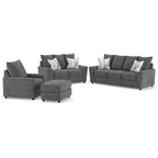 Signature Design by Ashley Stairatt graues 4-teiliges Polstermöbel-Set – 86 W x 38 D x 39 H