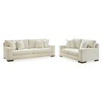Signature Design by Ashley Maggie fehér, 2 részes kárpitozott garnitúra – 96W x 40D x 37H