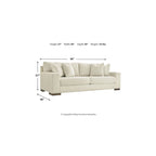 Signature Design by Ashley Maggie fehér, 2 részes kárpitozott garnitúra – 96W x 40D x 37H