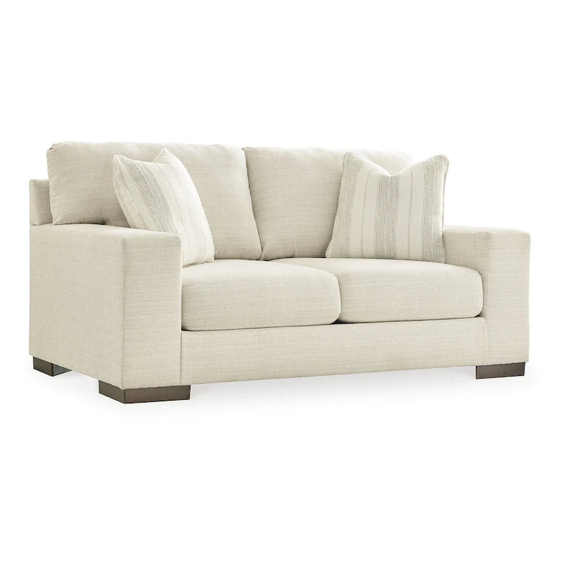 Signature Design by Ashley Maggie fehér, 2 részes kárpitozott garnitúra – 96W x 40D x 37H