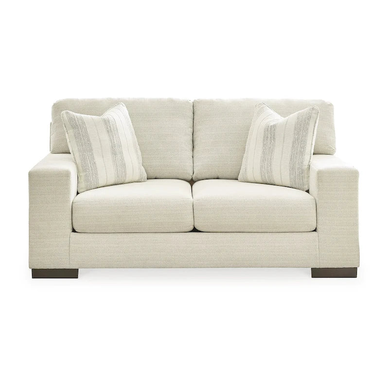 Signature Design by Ashley Maggie fehér, 2 részes kárpitozott garnitúra – 96W x 40D x 37H