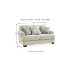 Signature Design by Ashley Monaghan -beige istuinsohva – 74W x 45D x 39H