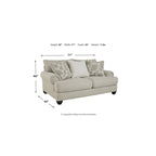 Ensemble de meubles rembourrés beige Asanti de Signature Design by Ashley, 2 pièces – 98W x 44D x 40H