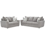 Signature Design by Ashley Stairatt graues 2-teiliges Polstermöbel-Set – 86 W x 38 D x 39 H