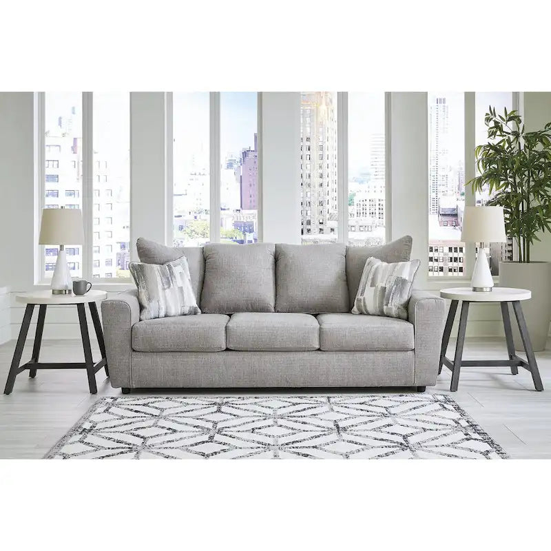 Signature Design by Ashley Stairatt graues 2-teiliges Polstermöbel-Set – 86 W x 38 D x 39 H