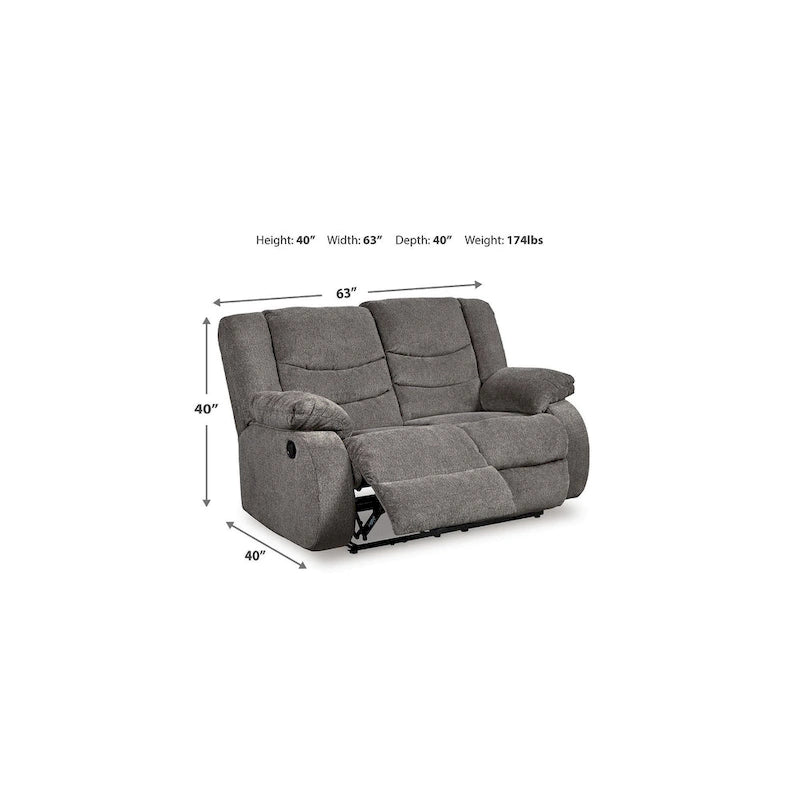 Signature Design by Ashley Tulen 3-teiliges Polstermöbel-Set – 87 W x 40 D x 40 H