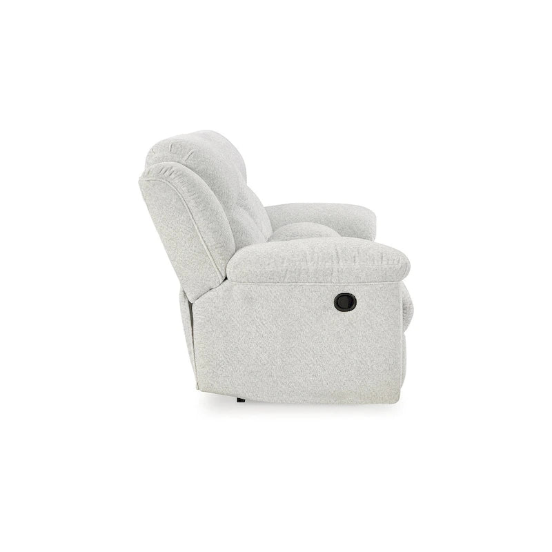 Signature Design by Ashley Frohn, zweisitziges Sofa mit zwei Relaxfunktionen und Konsole – 80W x 40D x 42H