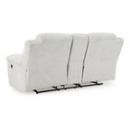 Signature Design by Ashley Frohn, zweisitziges Sofa mit zwei Relaxfunktionen und Konsole – 80W x 40D x 42H