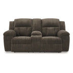 Signature Design by Ashley Frohn, zweisitziges Sofa mit zwei Relaxfunktionen und Konsole – 80W x 40D x 42H
