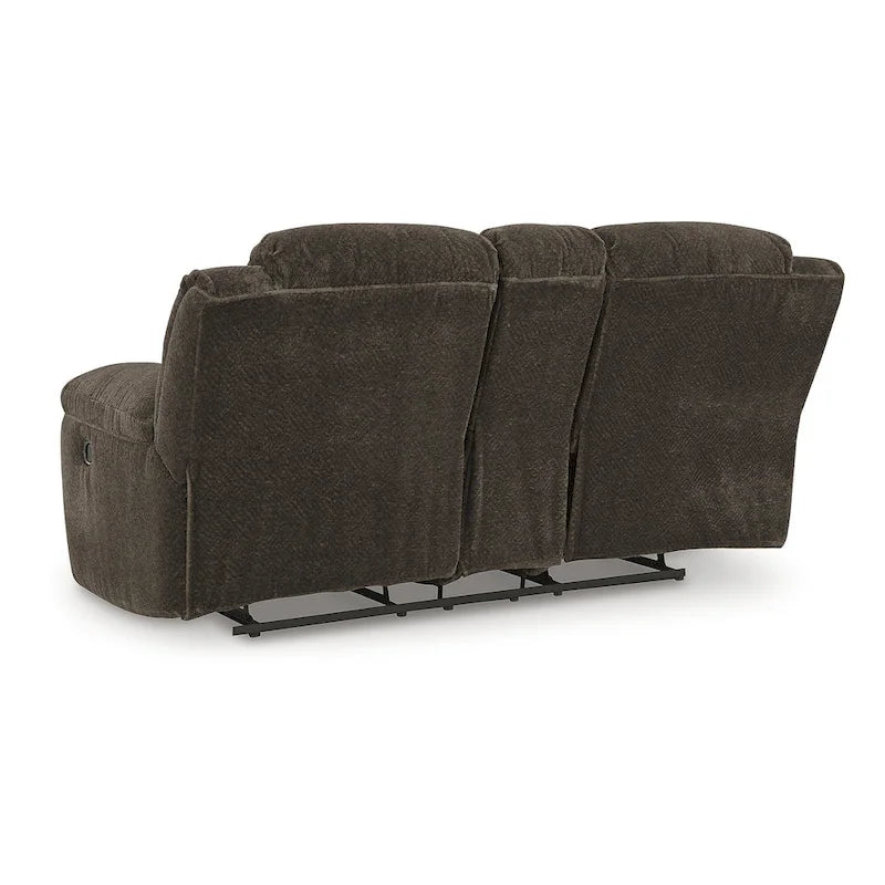 Signature Design by Ashley Frohn, zweisitziges Sofa mit zwei Relaxfunktionen und Konsole – 80W x 40D x 42H
