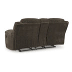 Signature Design by Ashley Frohn, zweisitziges Sofa mit zwei Relaxfunktionen und Konsole – 80W x 40D x 42H