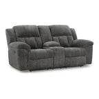 Signature Design by Ashley Frohn, zweisitziges Sofa mit zwei Relaxfunktionen und Konsole – 80W x 40D x 42H