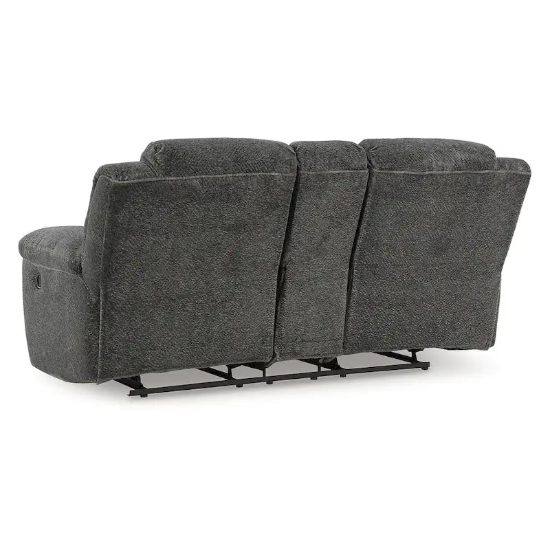 Signature Design by Ashley Frohn, zweisitziges Sofa mit zwei Relaxfunktionen und Konsole – 80W x 40D x 42H