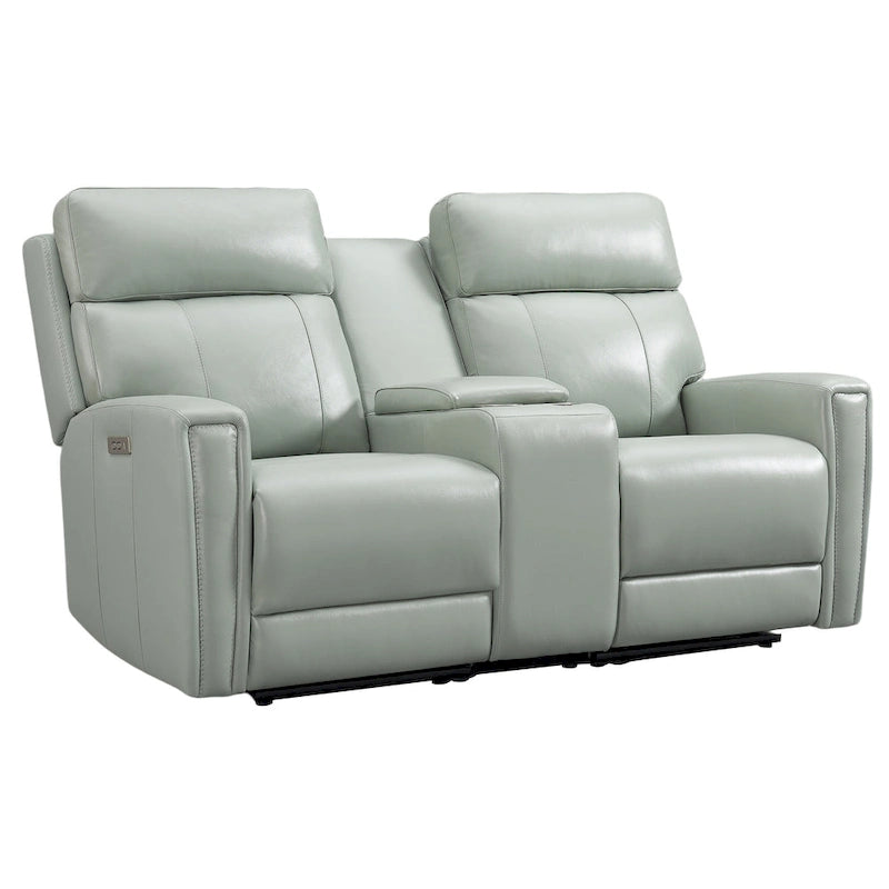 71.5-calowa skórzana elektryczna sofa dwuosobowa Zero Gravity z zagłówkiem, portami USB i USB-C