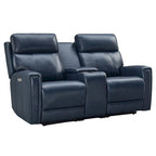 71.5-calowa skórzana elektryczna sofa dwuosobowa Zero Gravity z zagłówkiem, portami USB i USB-C